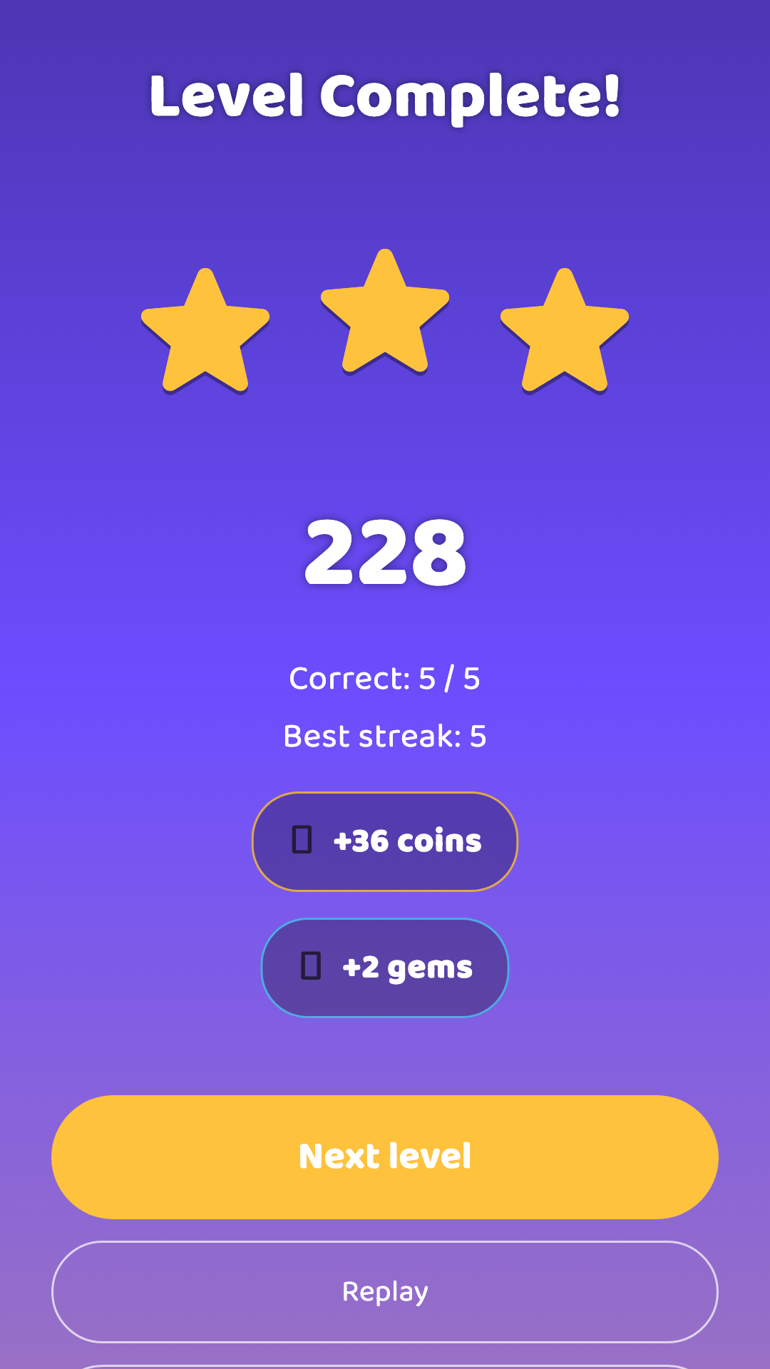 Earn stars, beat the boss