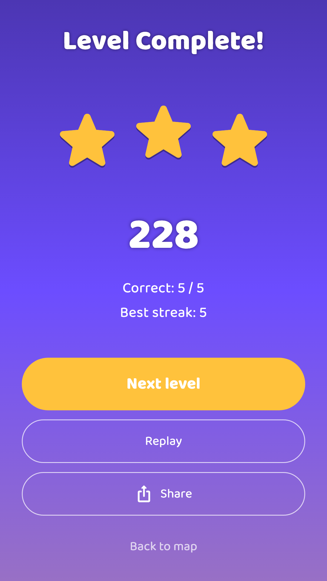 Earn stars, beat the boss